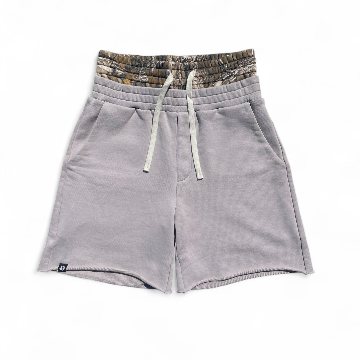 DOUBLE-WAISTED SHORTS REALTREE GRAY