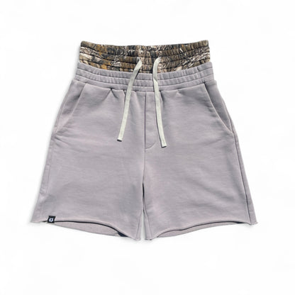DOUBLE-WAISTED SHORTS REALTREE GRAY